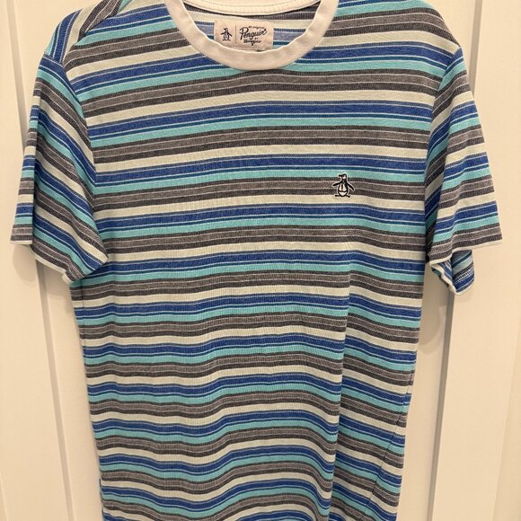 Penguin t-shirt, L, striped. - Picture 1 of 4